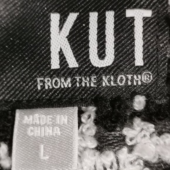 Tweed Moto Style Jacket Size L EUC #159 - Picture 6 of 9